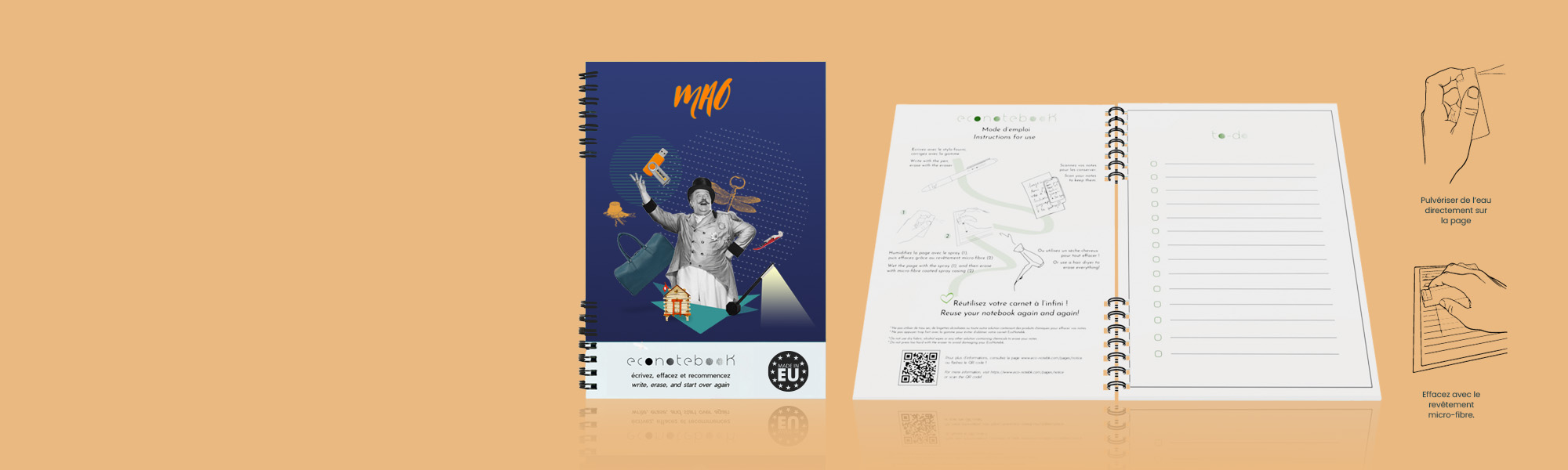 Carnet A5 effaçable